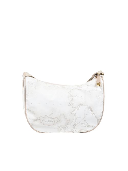 Geo Soft White borsa a tracolla mezzaluna media ALVIERO MARTINI | S0076380C0900